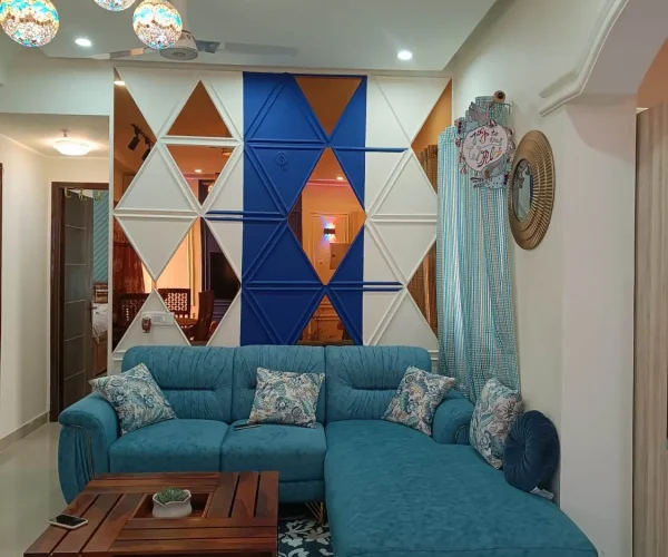 living room wall decor in crc project